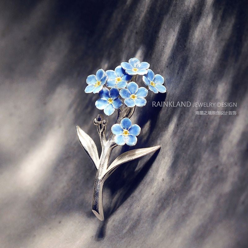 Original Handmade Enamel Brooch & Pendant – Unique Necklace Gift for Women