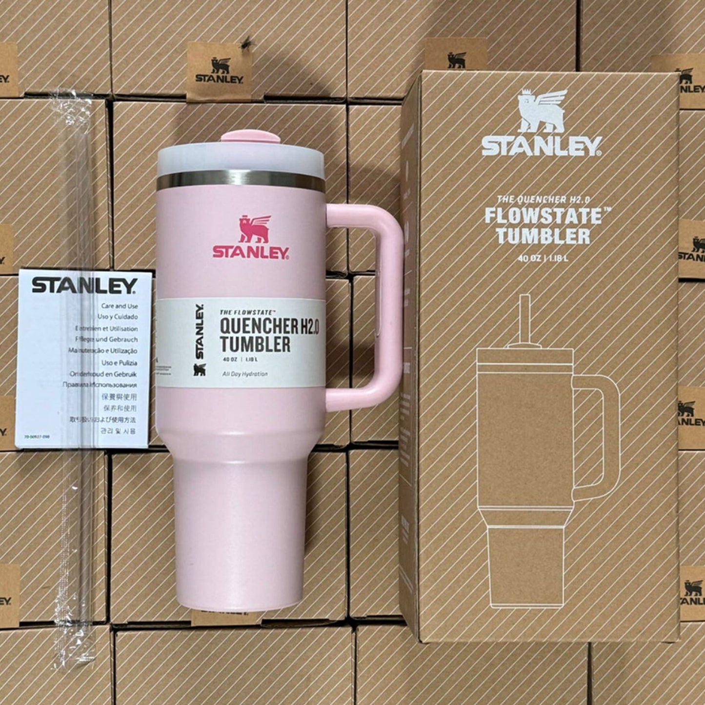 Stanley 40oz Stainless Steel Travel Quencher – Outdoor Car Mug