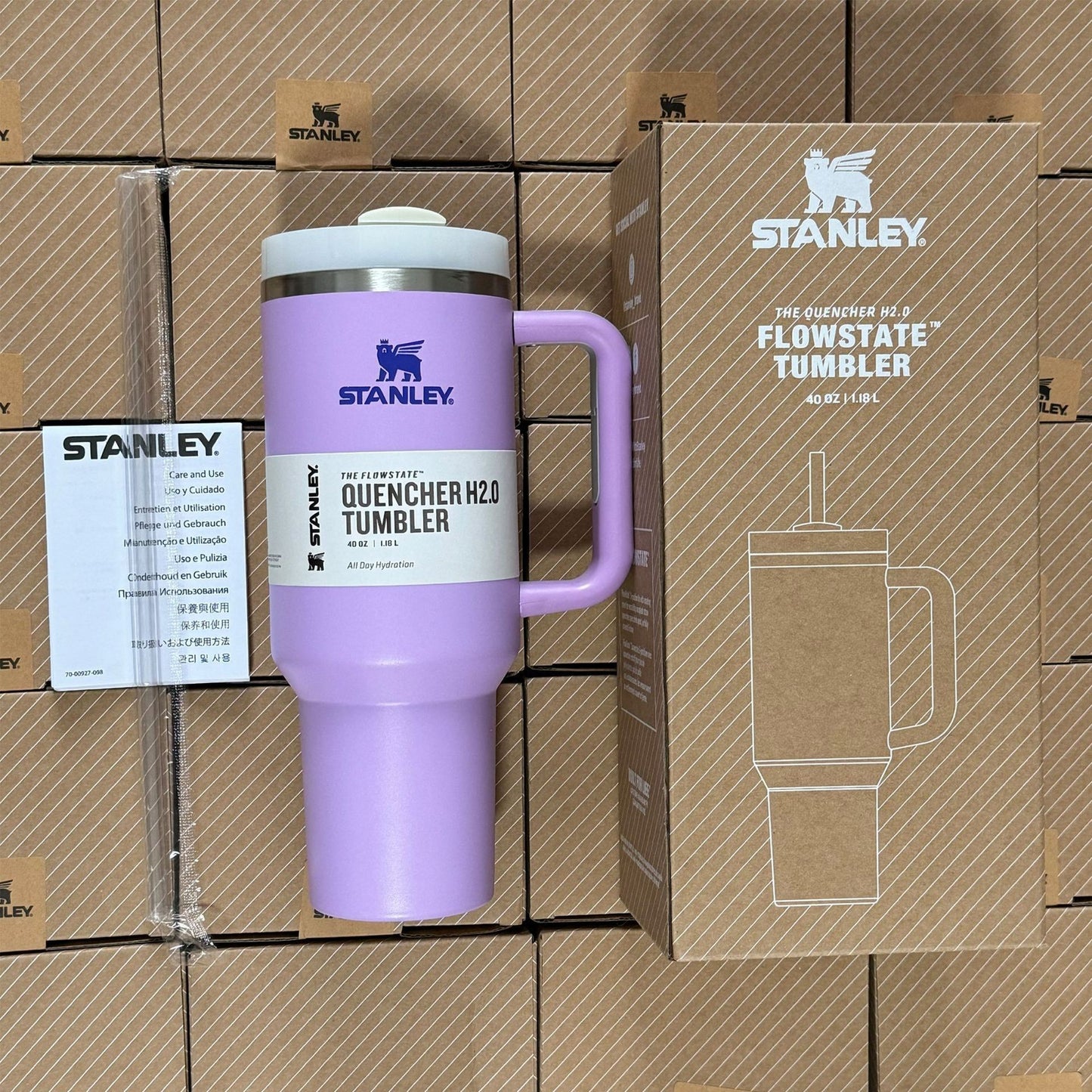 Stanley 40oz Stainless Steel Travel Quencher – Outdoor Car Mug