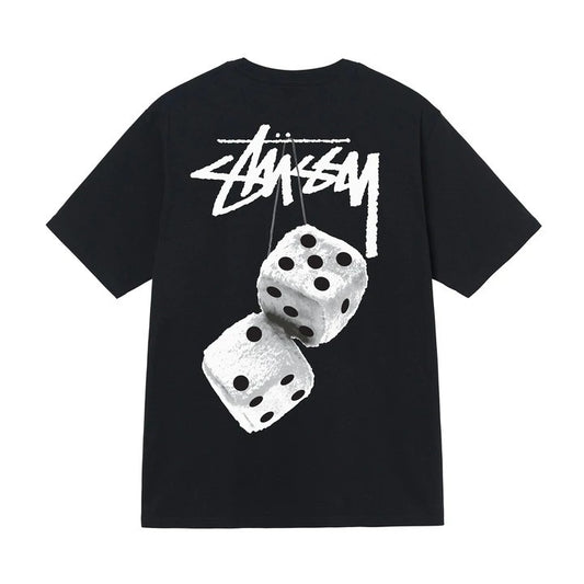 Stussy Men’s & Women’s Summer Cotton T-Shirt – Loose Fit, Heavyweight