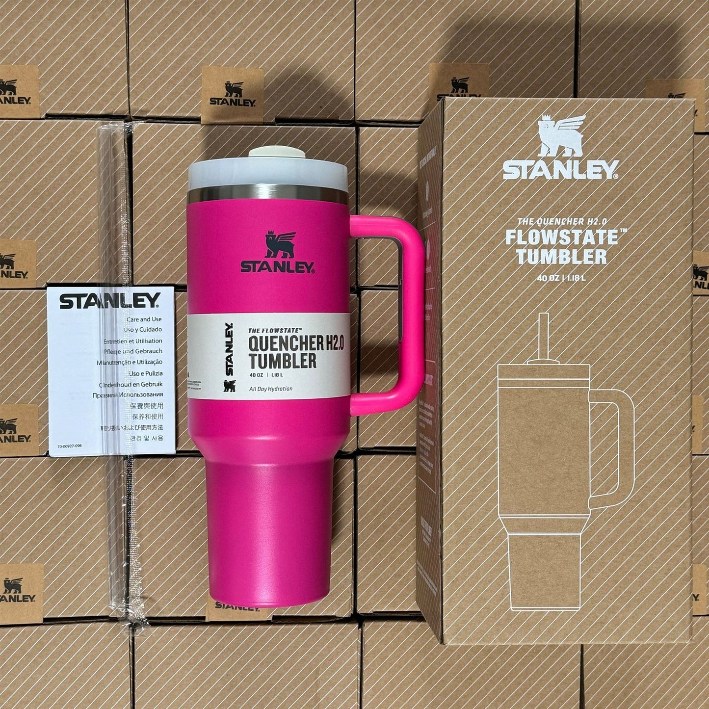 Stanley 40oz Stainless Steel Travel Quencher – Outdoor Car Mug